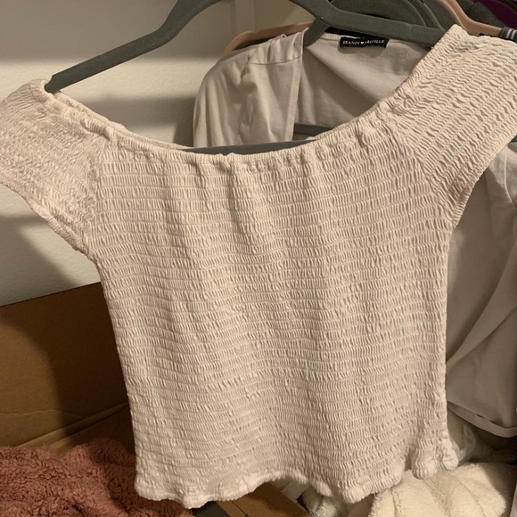 Brandy Melville Tops - white off the shoulder top brandy melville